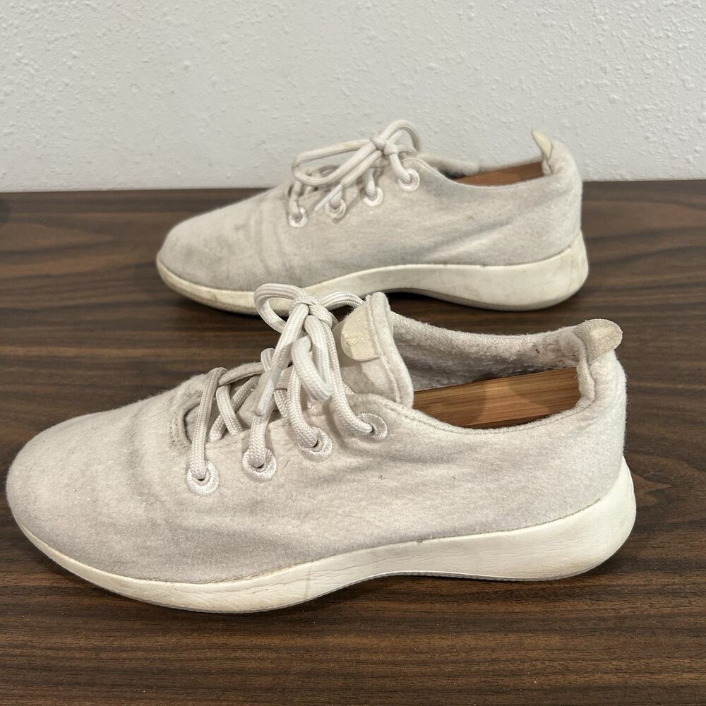 Allbirds Wool Runners Natural White Womens Size 9 Running Walking Shoes Sneakers - Picture 4 of 8